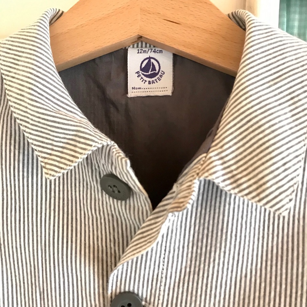 Petit Bateau | Striped Button Jacket - Picture 4 of 5